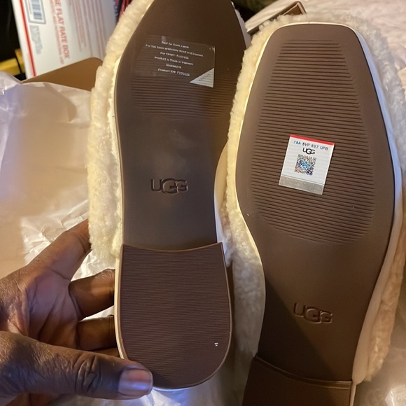 UGG NATURAL JANAYA COZY SLIPPERS MULE SIZE 11 - Picture 4 of 5